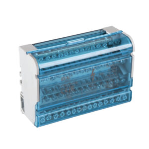 Morsettiera Distribuzione 4x125A per Barra DIN 6 Moduli 15 Fori